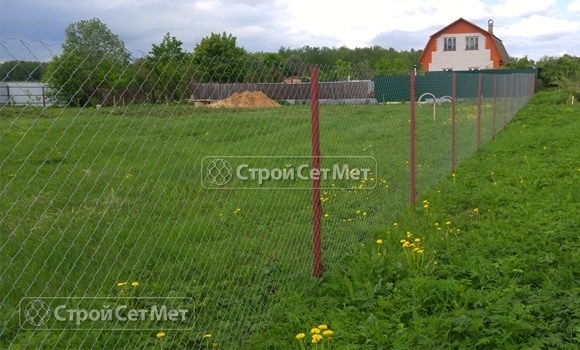 Фото 109. Забор из сетки рабицы под ключ цена в Минске с установкой и монтажом
