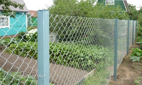 Фото 111. Купить в Минске забор из сетки рабицы с установкой и монтажом